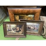 THREE FRAMED PRINTS OF COUNTRY SCENES