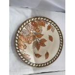 A LARGE CHARLOTTE RHEAD DECORATED CHARGER DIAMETER 43.5CM