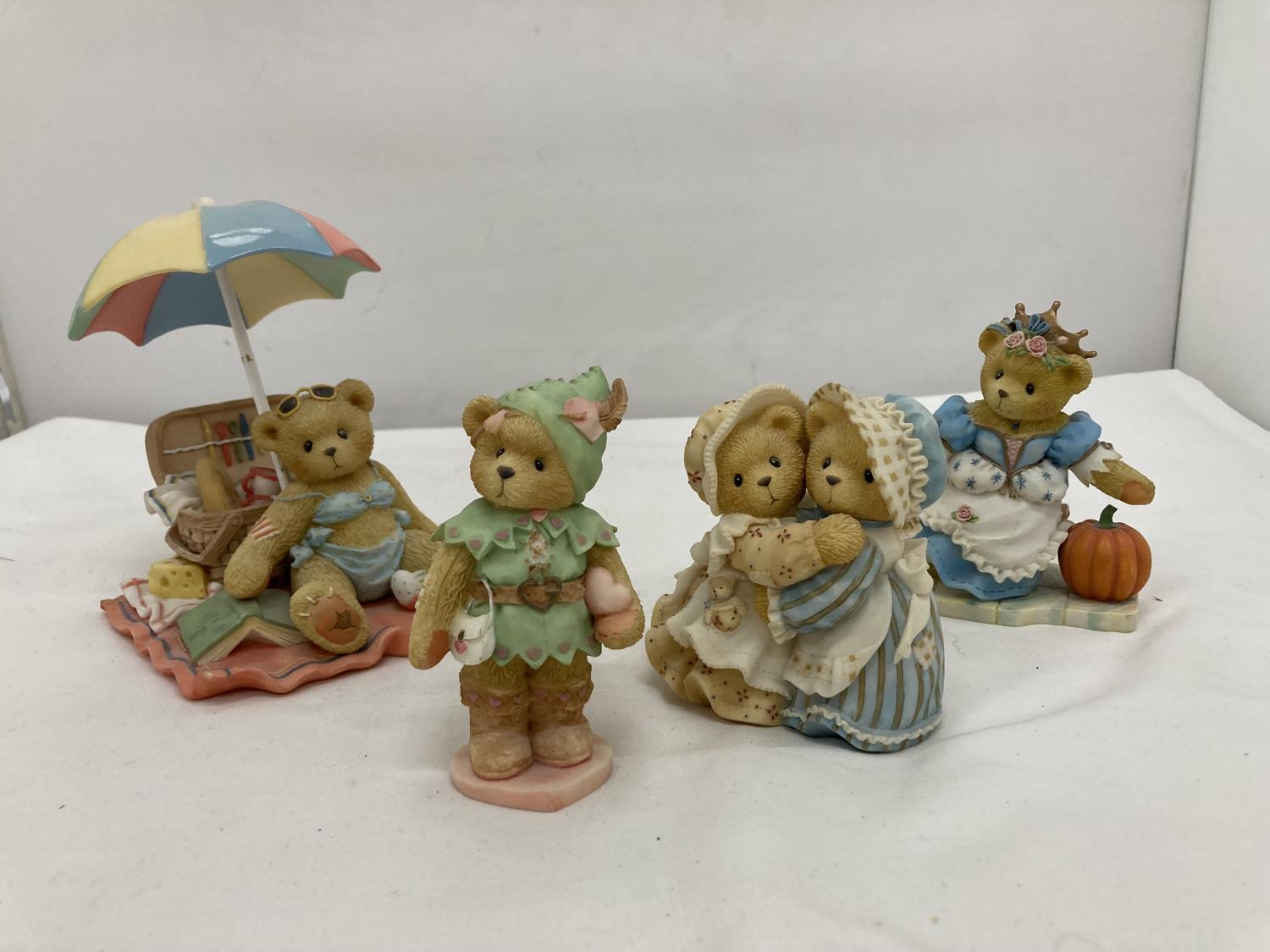 FOUR LIMITED EDITION CHERISHED TEDDIES, 'CHRISTINA', 'ROBIN', 'HALEY AND LOGAN', AND 'JUDY'