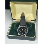 A BOXED SEIKO 5 AUTOMATIC WRISTWATCH SEEN WORKING BUT NO WARRANTY