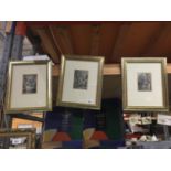 THREE FRAMED ENGRAVINGS OF CLASSICAL SCENES