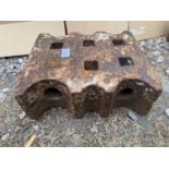 A VINTAGE SWAGE BLOCK 31CM X 26CM