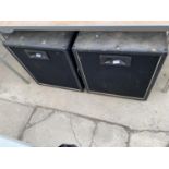 TWO DISCO/DJ SPEAKERS HEIGHT 21INCH WIDTH 23 INCH