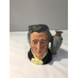 A ROYAL DOULTON SMALL TOBY JUG 'SIR HENRY DOULTON' D6703 HEIGHT 11.5CM