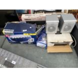 VARIOUS ELECTRICAL ITEMS TO INCLUDE BABYLIS CURLERS, YAMAHA KEYBOARD, SPEAKERS ETC