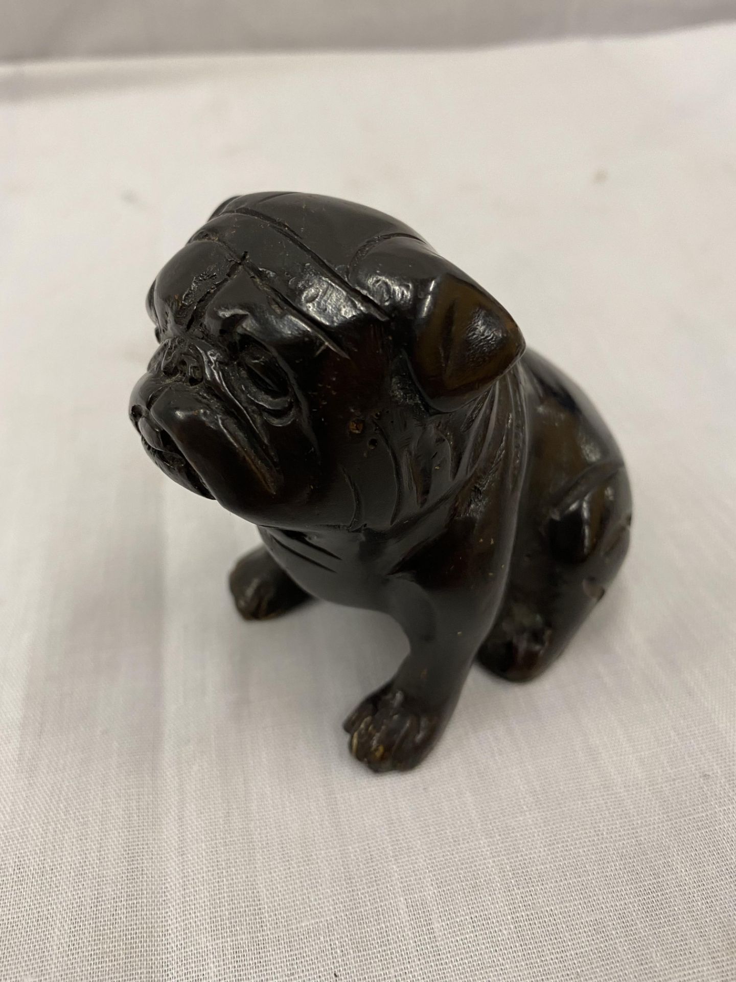 A PAIR OF BRONZE BULLDOGS, ONE SITTING AND ONE LAYING DOWN, HEIGHT 7CM AND 4CM - Image 14 of 22