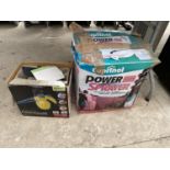 TWO ITEMS TO INCLUDE A CUPRINOL POWER SPRAYER AND A HAND HELD STEAM CLEANER