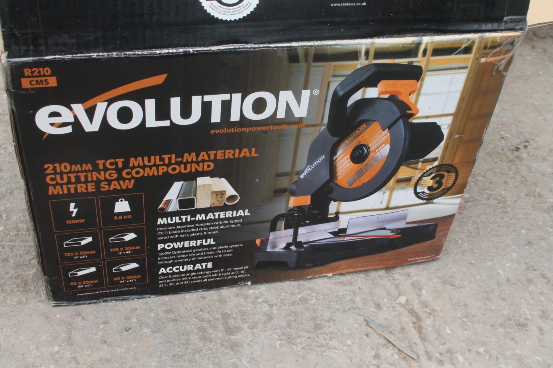 EVOLUTION MITRE SAW NEW & UNUSED NO VAT - Image 2 of 2