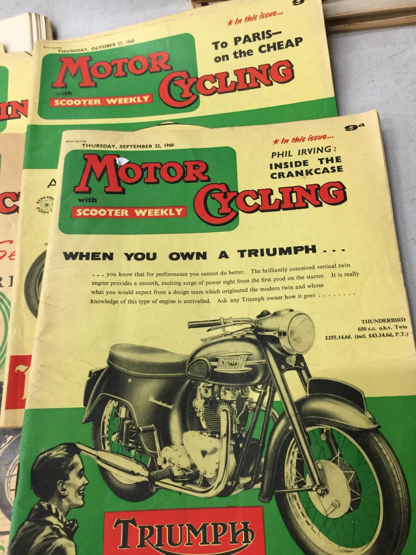FIFTEEN ISSUES OF MOTORCYCLING WITH MOTOR SCOOTER WEEKLY MAGAZINES ALL 1960 - Image 15 of 15