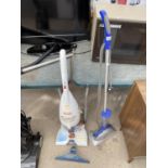 A HOME-TEK STEAM MOP AND A FURTHER VAX HARDFLOOR WASHER