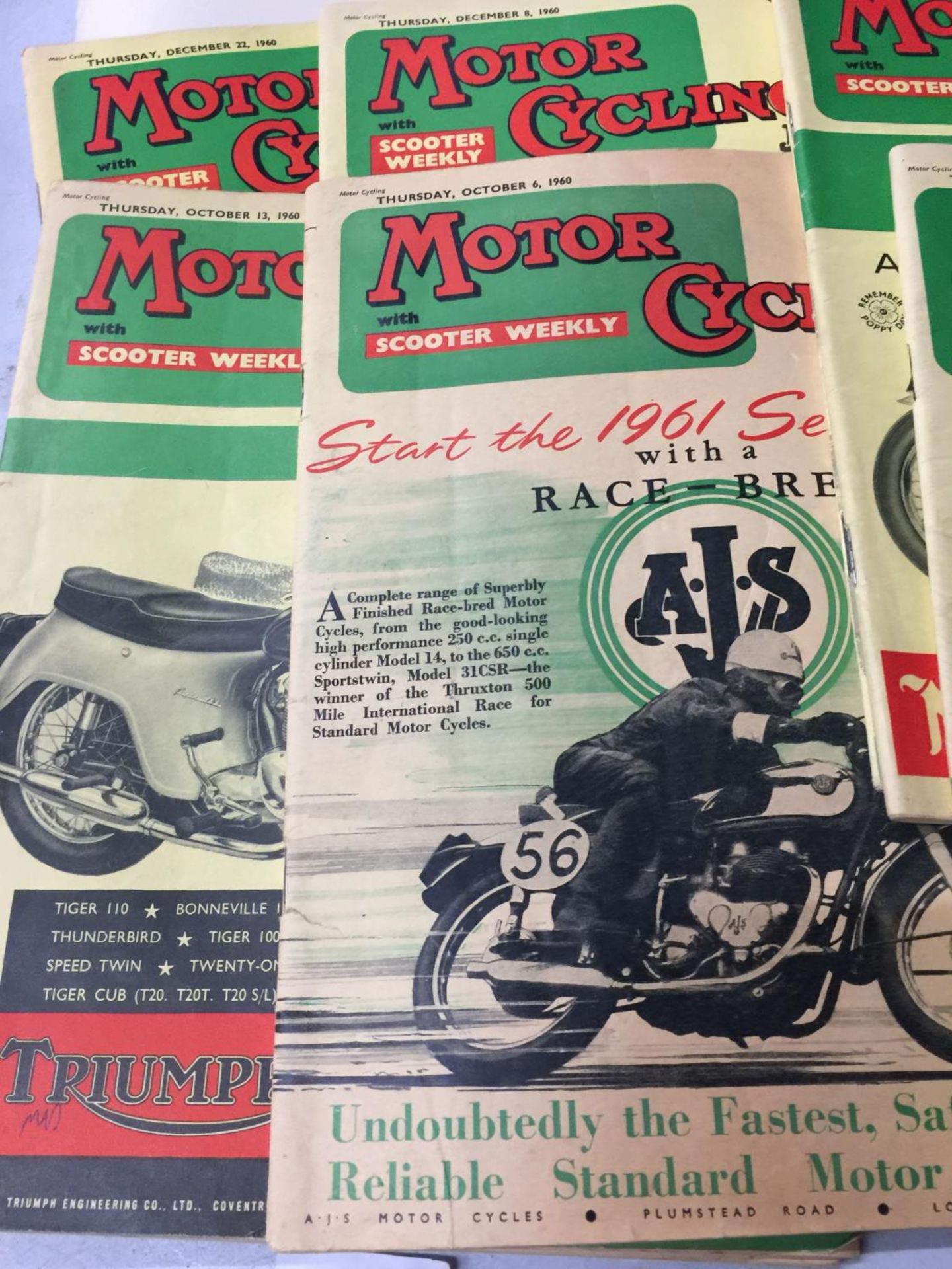 FIFTEEN ISSUES OF MOTORCYCLING WITH MOTOR SCOOTER WEEKLY MAGAZINES ALL 1960 - Image 12 of 15