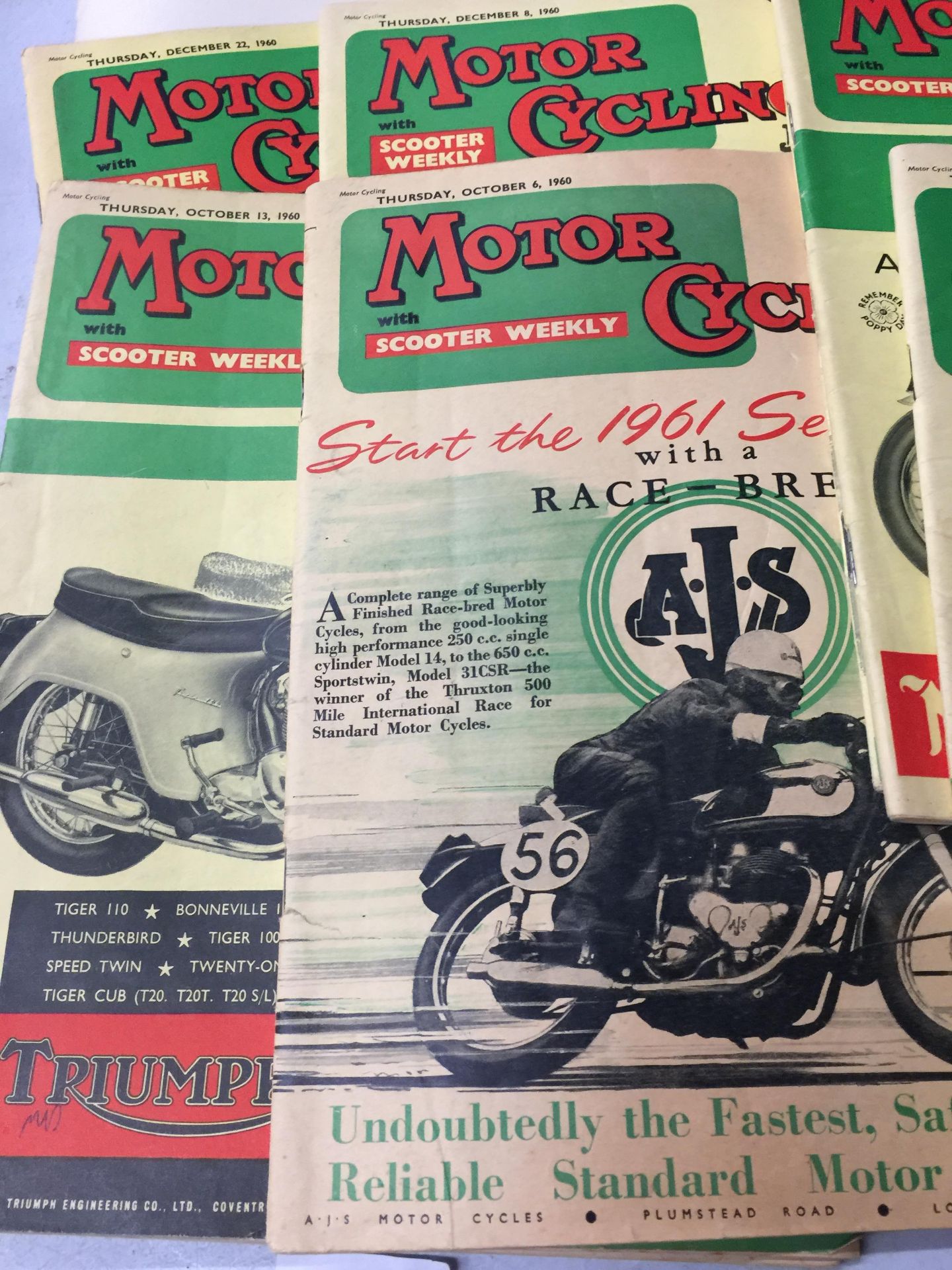 FIFTEEN ISSUES OF MOTORCYCLING WITH MOTOR SCOOTER WEEKLY MAGAZINES ALL 1960 - Image 11 of 15