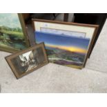 AN ASSORTMENT OF FRAMED PRINTS AND PICTURES