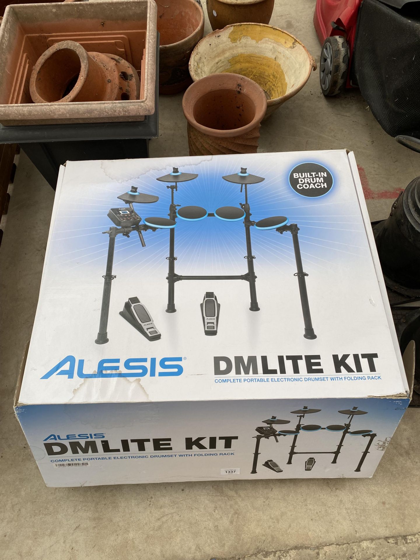 A NEW AND BOXED UNUSED ALESIS DMLITE ELECTRONIC DRUMSET WITH FOLDING RACK - Image 2 of 10