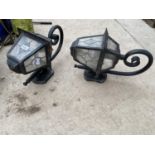 A PAIR OF OUTSIDE COURTYARD LIGHTS