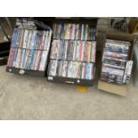 TWO BOXES CONTAINING VARIOUS DVDS