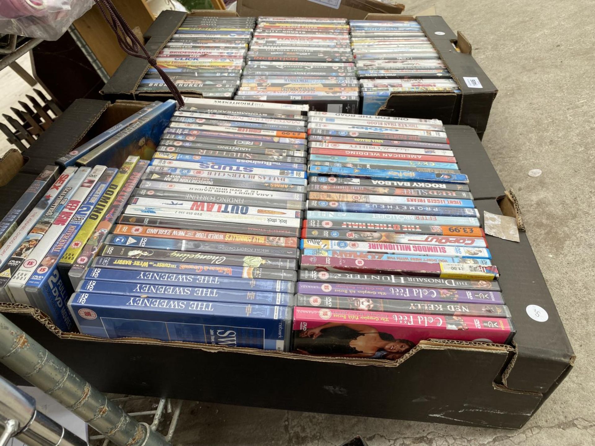 TWO BOXES CONTAINING VARIOUS DVDS - Image 2 of 3