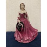 A FINE BONE CHINA LADY FIGURINE FROM THE LEONARDO COLLECTION - HEIGHT 20CM