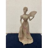 A COALPORT PORCELAIN FIGURINE FROM THE AGE OF ELEGANCE COLLECTION "EVENING AT THE OPERA" HAND