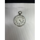 A SILVER POCKET WATCH