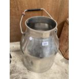 A STAINLESS STEEL FULLWOOD MILKING BUCKET