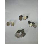 VARIOUS MARKED SILVER CUFF LINKS