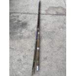 A 3 SECTION SPLIT CANE FISHING ROD