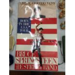 TWO VINTAGE BRUCE SPRINGSTEEN TOUR PROGRAMMES CONTAINING TICKETS - 'BORN IN THE U. S. A.' TOUR,