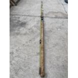 A TWO SECTION GLASS SEA FISHING ROD