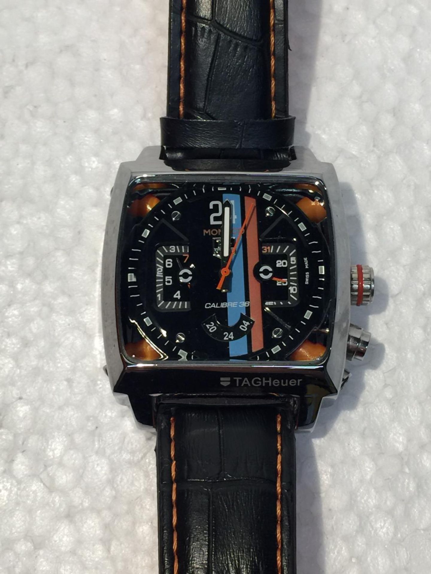 A GENTS MONACO GRAND PRIX WATCH WORKING AT TIME OF CATALOGUING - Image 2 of 6