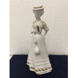 A SPODE FIGURINE "LILY" BY PAULINE SHONE IN GLOSS - 24CM (H)