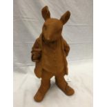 A CAST IRON MR RATTY FIGURE WITH RUSTIC FINISH H: 42CM