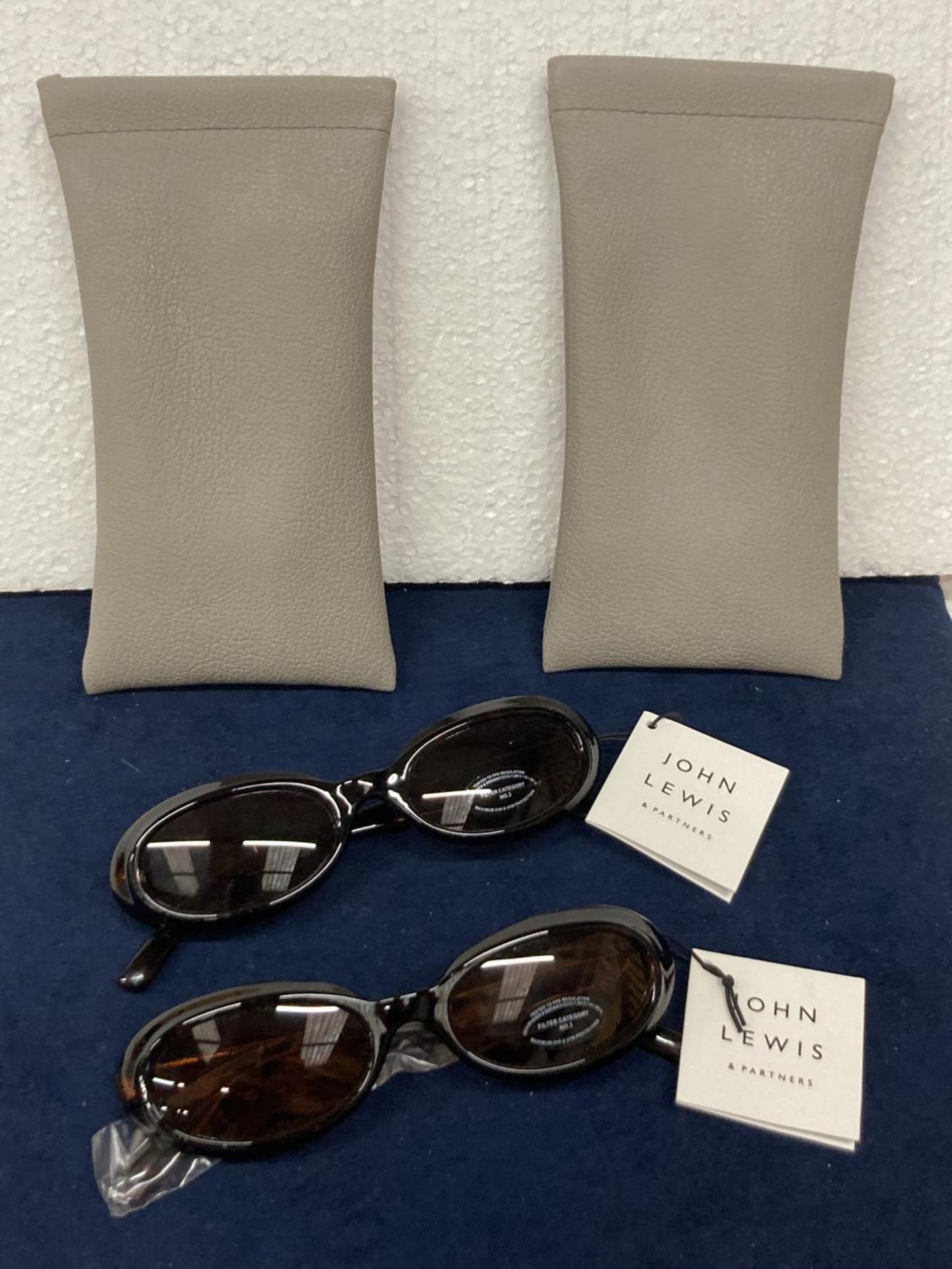 TWO PAIRS OF AS NEW JOHN LEWIS LADIES SUNGLASSES