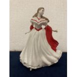 A ROYAL WORCESTER LIMITED EDITION OF 2000 LES PETITES FIGURINE "OLIVIA ENGLAND" A10 - 17CM IN HEIGHT