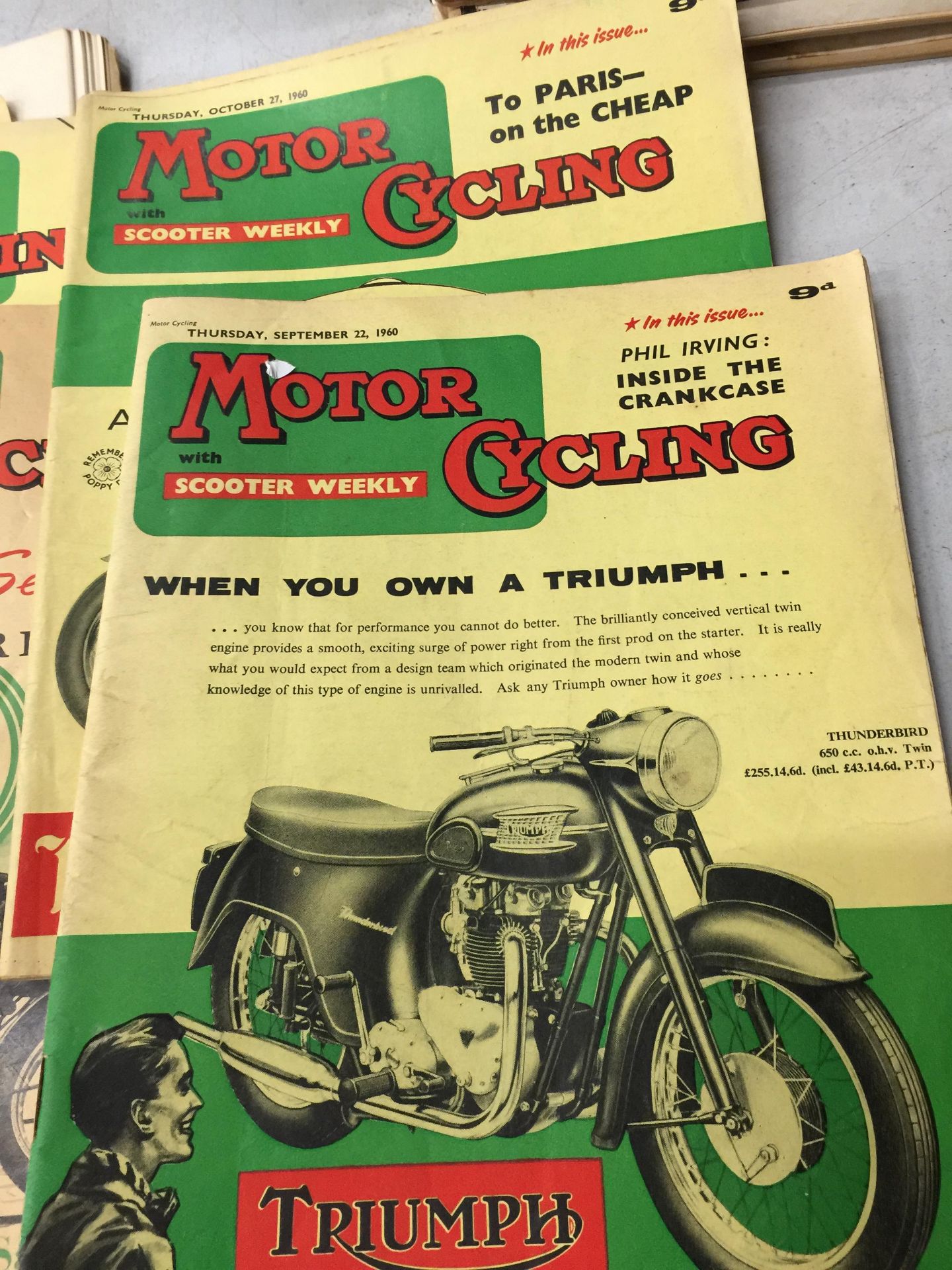 FIFTEEN ISSUES OF MOTORCYCLING WITH MOTOR SCOOTER WEEKLY MAGAZINES ALL 1960 - Image 14 of 15