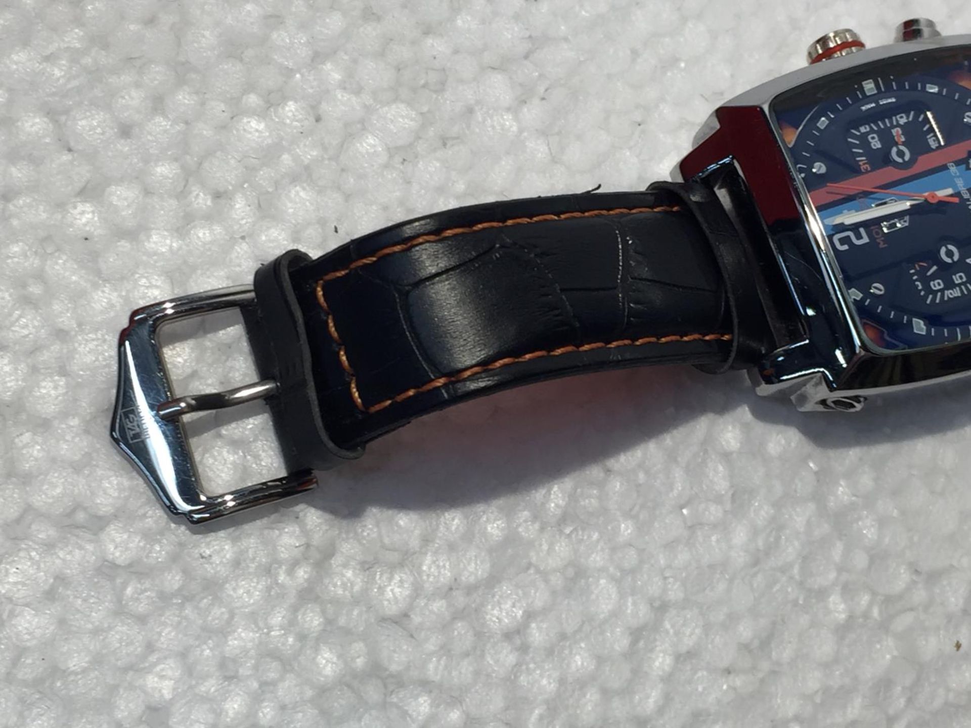A GENTS MONACO GRAND PRIX WATCH WORKING AT TIME OF CATALOGUING - Image 6 of 6