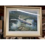 A FRAMED LIMITED EDITION PRINT 101/250 TITLED 'ALL POINTS OF THE COMPASS' SIGNED