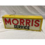 A MORRIS SERVICE ILLUMINATED SIGN W: 58CM