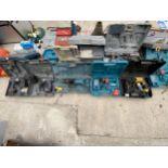 AN EXTREMELY LARGE ASSORTMENT OF POWER TOOLS TO INCLUDE MAKITA DRILLS, A MAKITA RECIPRICATING SAW,