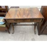 A 19TH CENTURY STYLE MAHOGANY SOFA TABLE