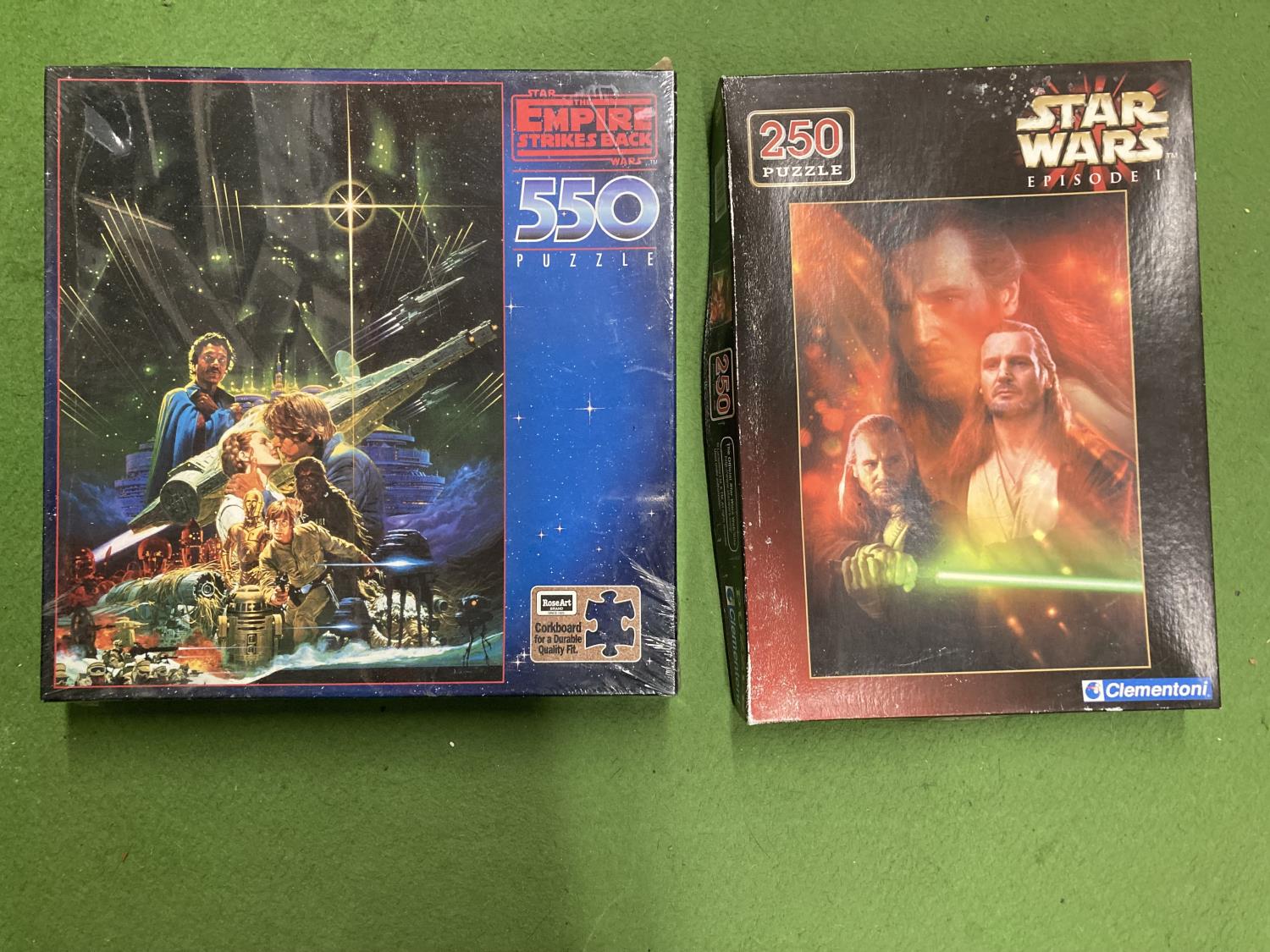 TWO STAR WARS JIGSAW PUZZLES - STAR WARS EPISODE 1 AND THE EMPIRE STRIKES BACK