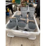 A LARGE QUANTITY OF METAL 'FLOWER & GARDEN BUCKETS'