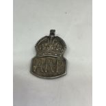 A SILVER WW2 A.R.P. BADGE