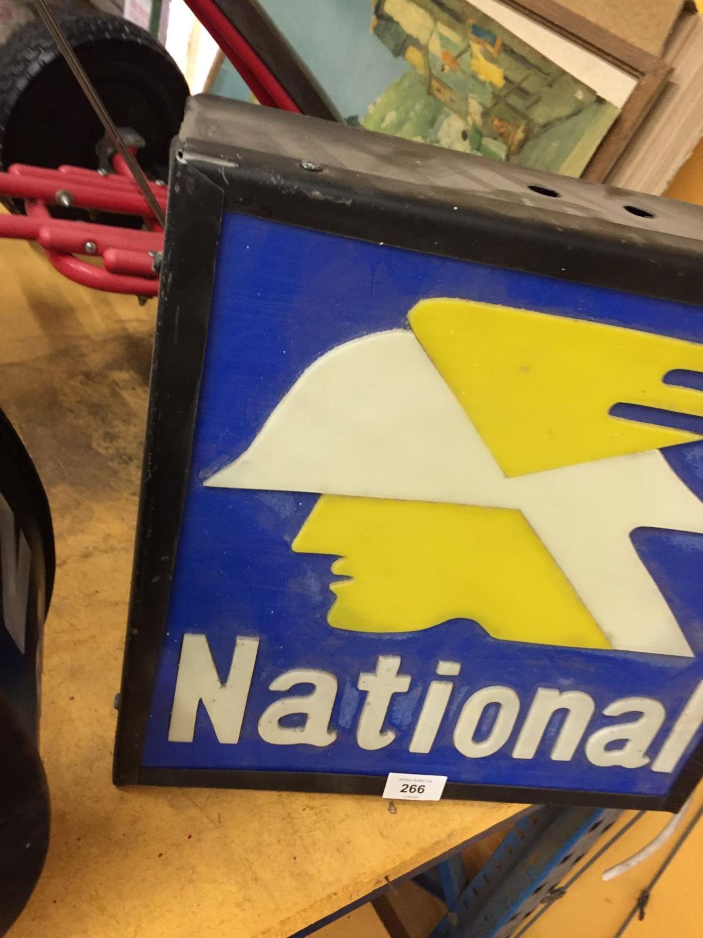 A NATIONAL BENZOLE ILLUMINATED SIGN W: 38CM - Image 2 of 3