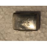 A VICTORIAN HALLMARKED SILVER VINAIGRETTE A/F