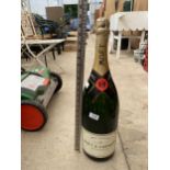 A MOET AND CHANDON DOUBLE MAGNUM BOTTLE