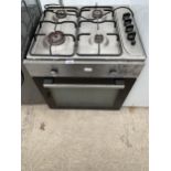 A CHROME AND BLACK LAMONA OVEN AND A HOB