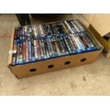 A LARGE ASSORTMENT OF BLU-RAY DVDS