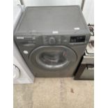 A GREY HOOVER 8KG WASHING MACHINE