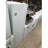 A WHITE LOGIK UPRIGHT FRIDGE FREEZER